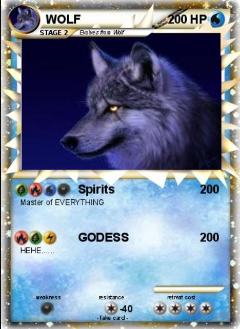 wolf pokemon card