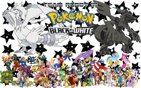 Black and White Pokemon Starters