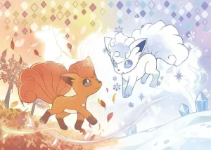 Fox Pokemon: vulpix and alolan vulpix